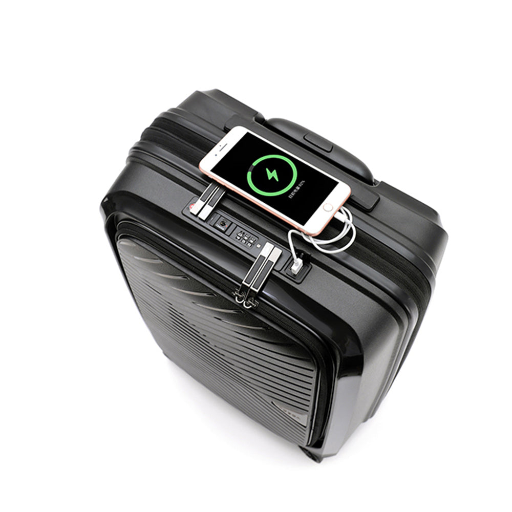 Tosca Space-X 20" Onboard Luggage w/ Laptop Storage - Black