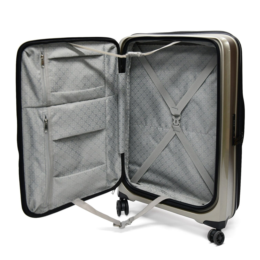 Tosca Space X 29" Trolley Checked Luggage Travel Suitcase - Champagne