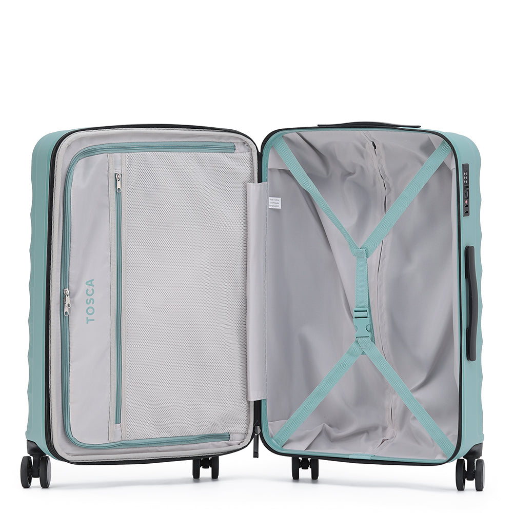 Tosca Interstellar 2.0 Hard Shell Luggage Suitcase 20" Small - Ocean Blue