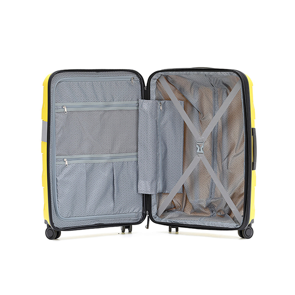 3pc Tosca Comet Wheeled Suitcase Luggage Set - Yellow