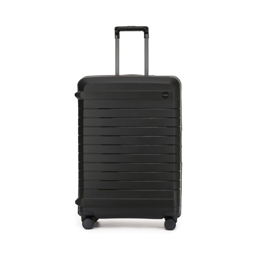 Tosca Vault Hard Shell Medium Travel Luggage Suitcase Lockable 67cm Black