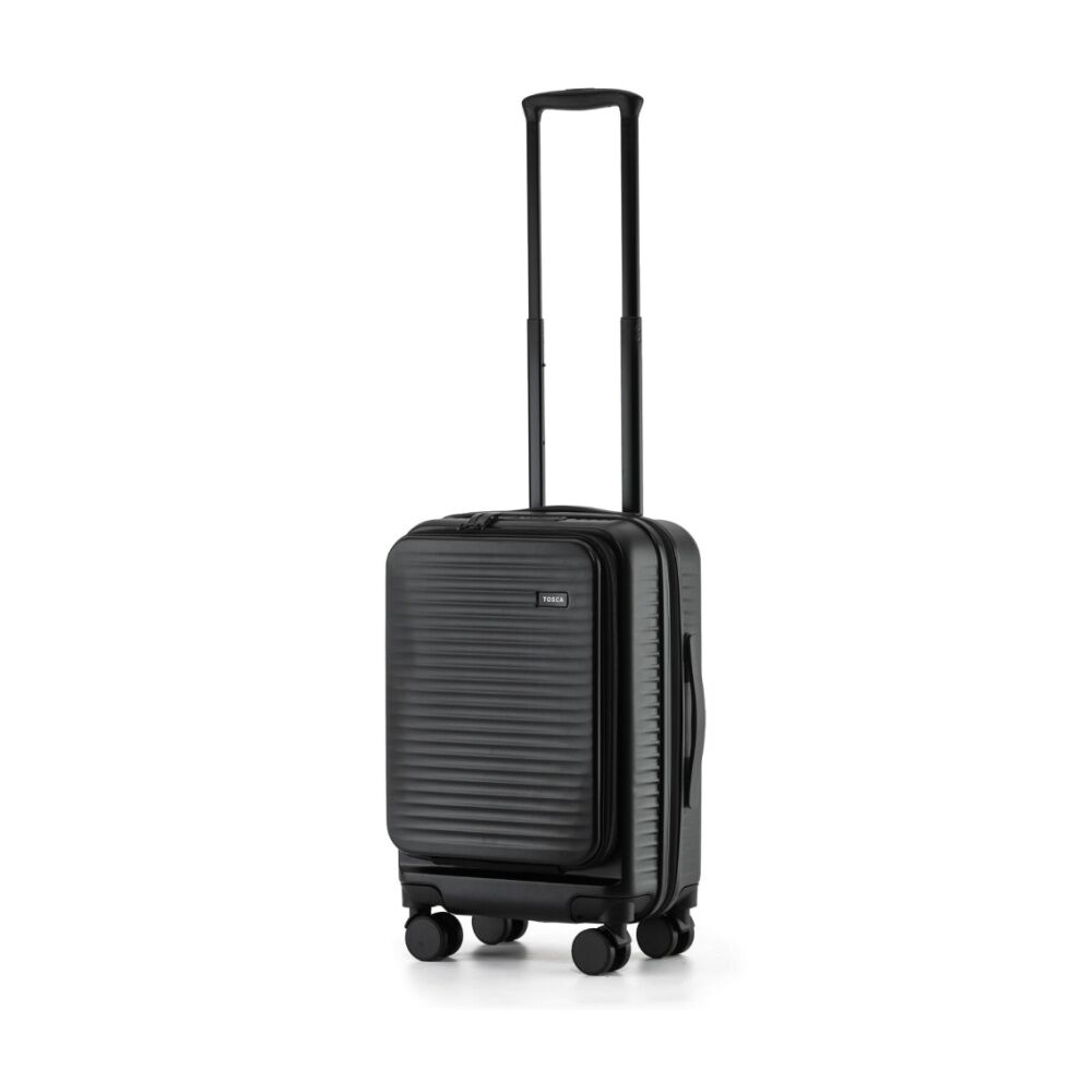 3pc Tosca Zen Travel Suitcases/Luggage Set W/ Wheels & Combination Lock Black