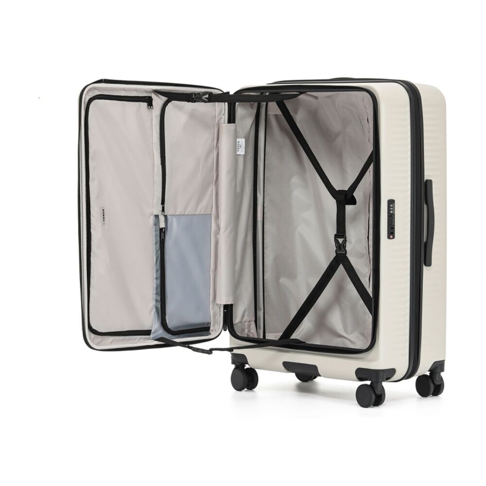 Tosca Zen Large Suitcase Travel Luggage W/ Wheels & Combination Lock 77cm Stone