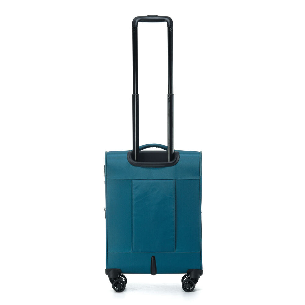 Tosca Luna Lite Soft Case Carry On Travelling Suitcase Small 52x34x23cm TEAL/LIM