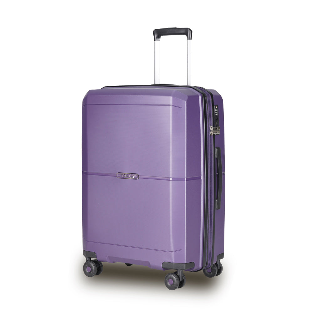 Tosca Globetrotter 25" Hard Suitcase Luggage Trolley - Purple