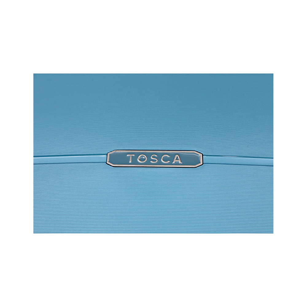 3pc Tosca Globetrotter Wheeled Suitcase Luggage Set - Blue