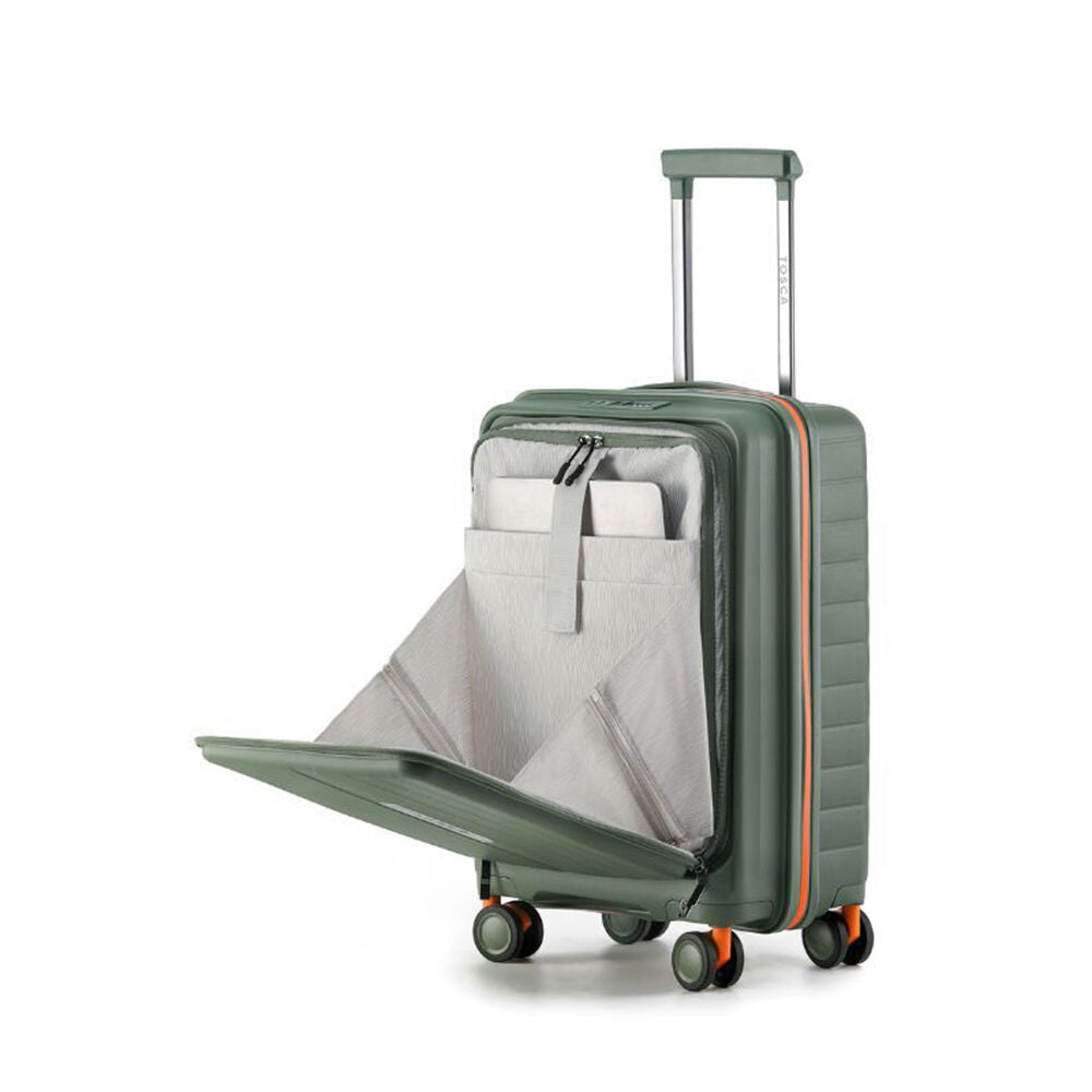 Tosca Cruiser Hard Case Carry On Travelling Suitcase Small 53x34x23cm KHA/ORG