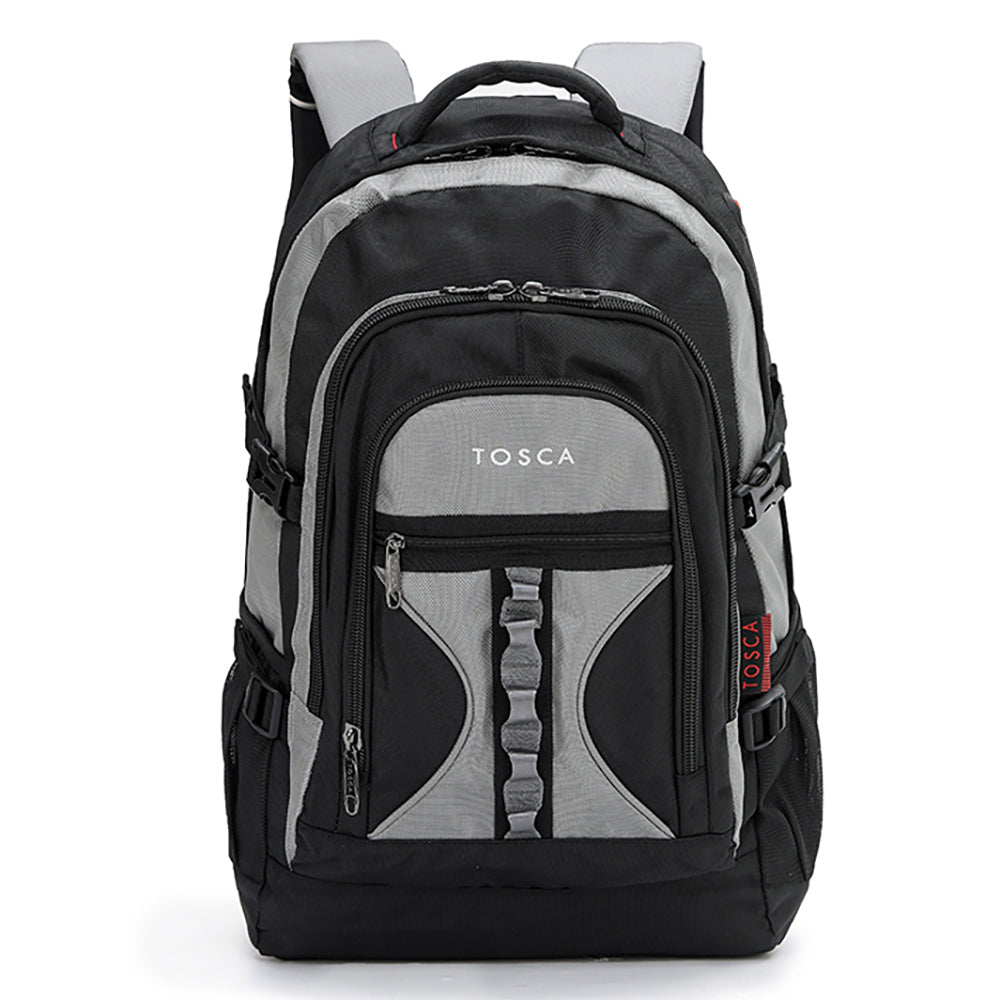 Tosca 50L/58cm Deluxe Padded Backpack - Black/Grey