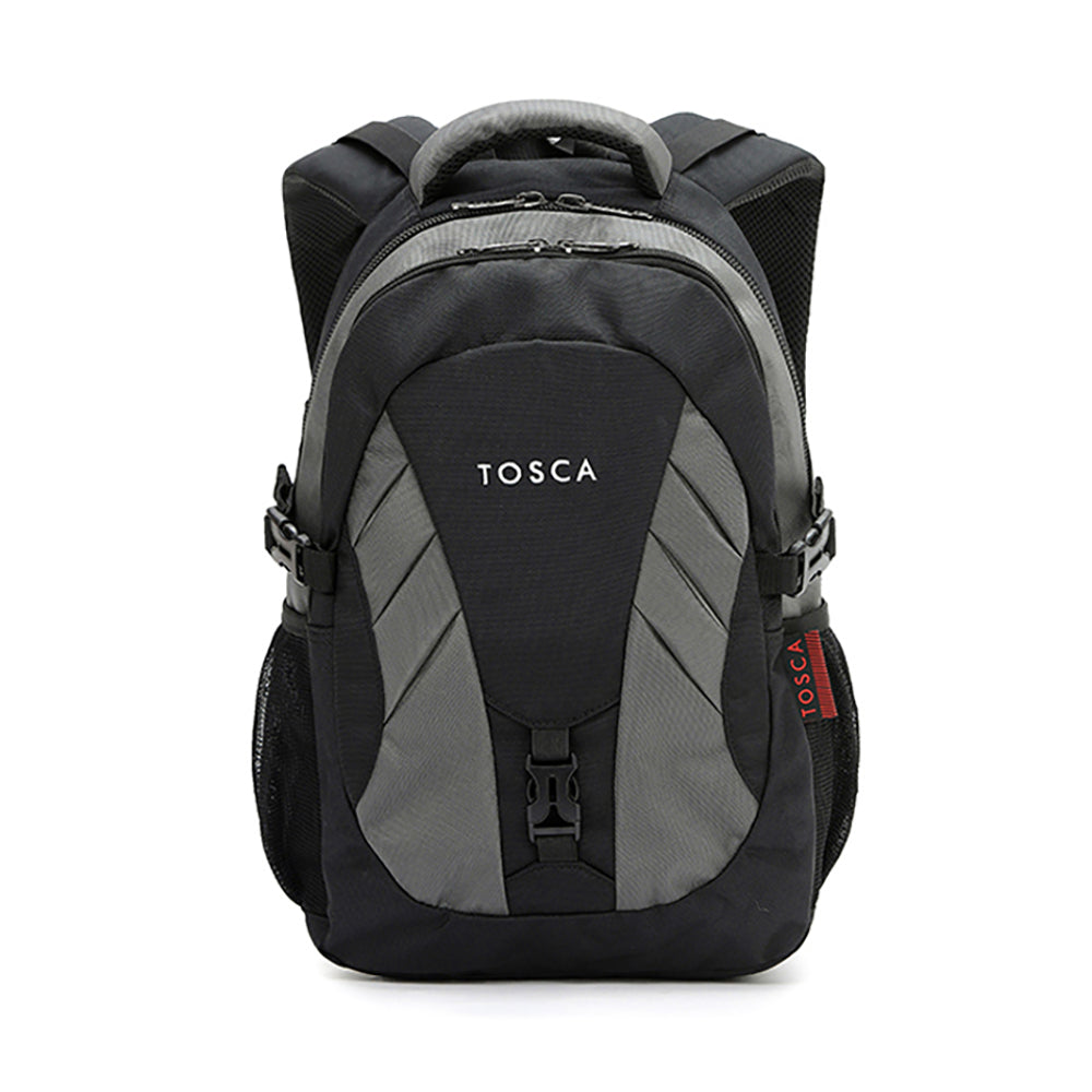 Tosca 20L/42x27x17cm Padded Multi Compartment Backpack - Grey/Black
