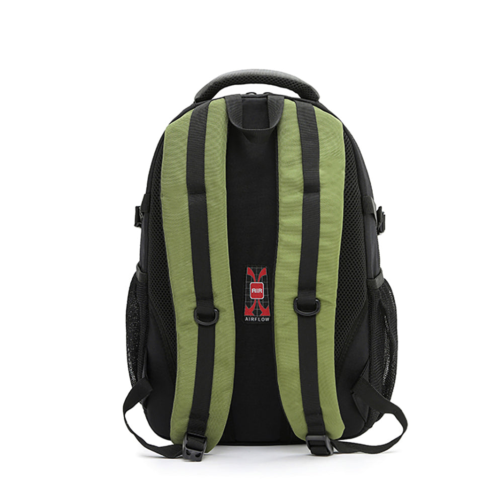Tosca 20L/42x27x17cm Padded Multi Compartment Backpack - Grey/Lime