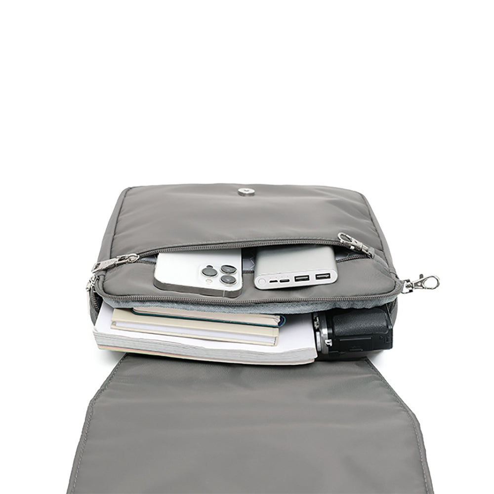 Tosca Anti-Theft RFID Blocking Travel Shoulder Bag - Khaki