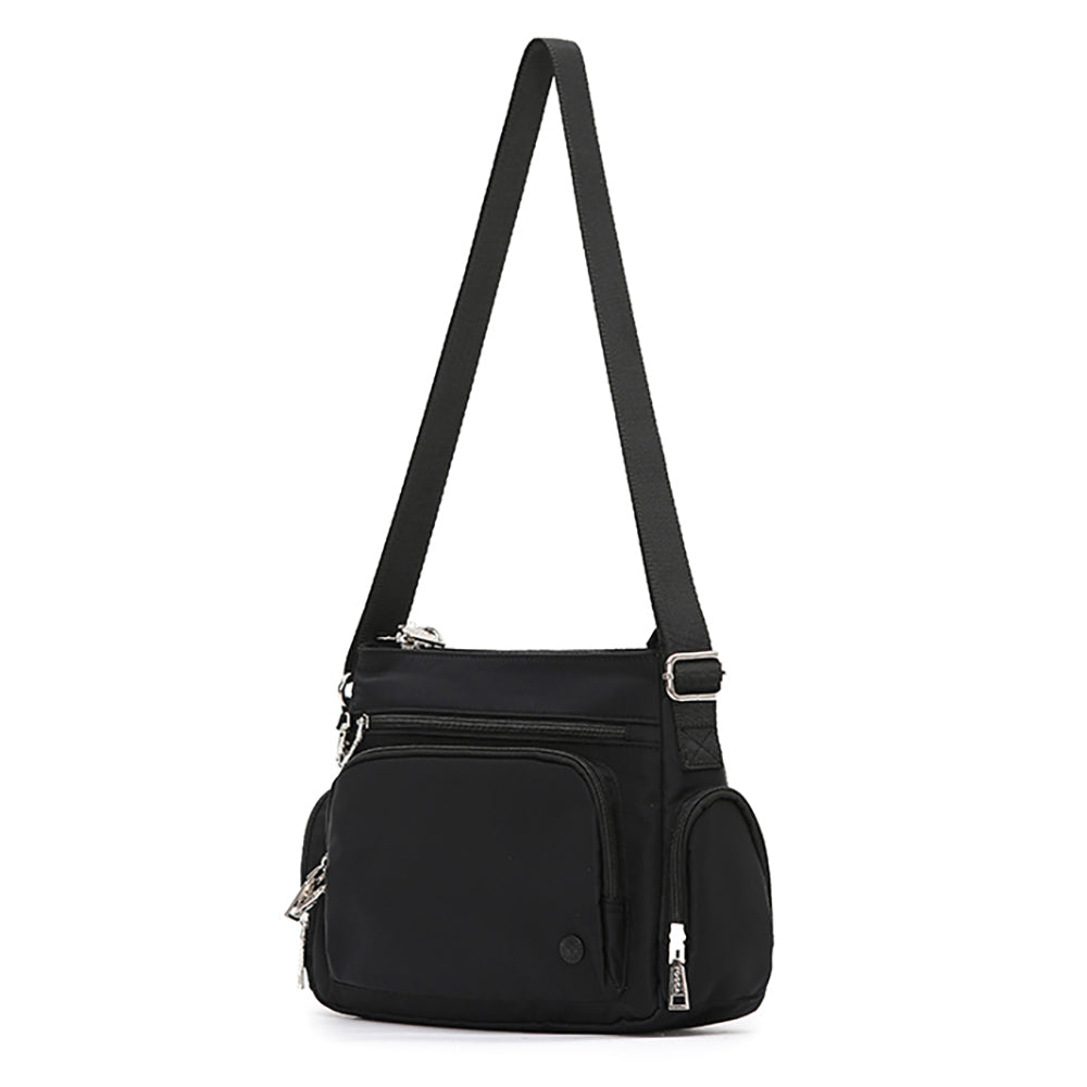 Tosca Anti-Theft RFID Blocking Shoulder Bag - Black