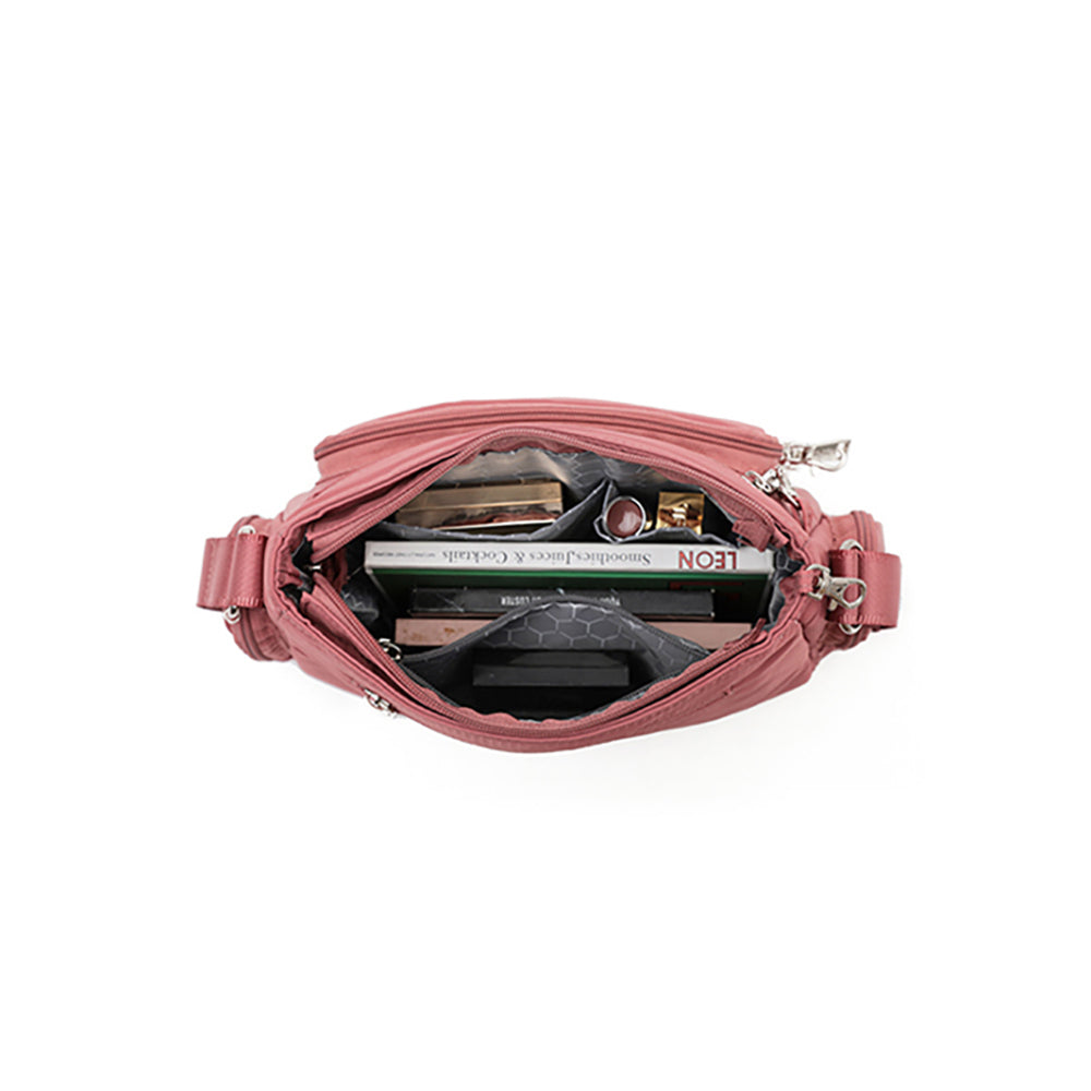Tosca Anti-Theft RFID Blocking Shoulder Bag - Coral