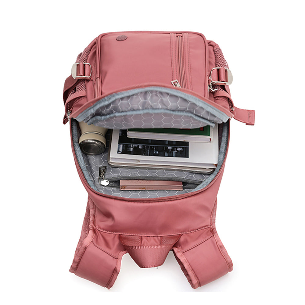 Tosca Anti-Theft RFID Blocking Travel Backpack - Coral