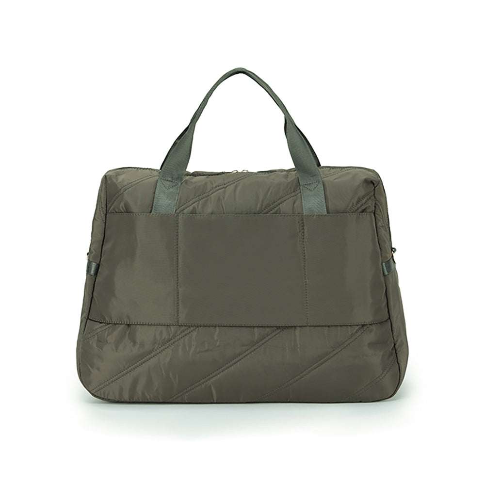 Tosca Shoulder Market/Work Commute Tote Bag Khaki Stich