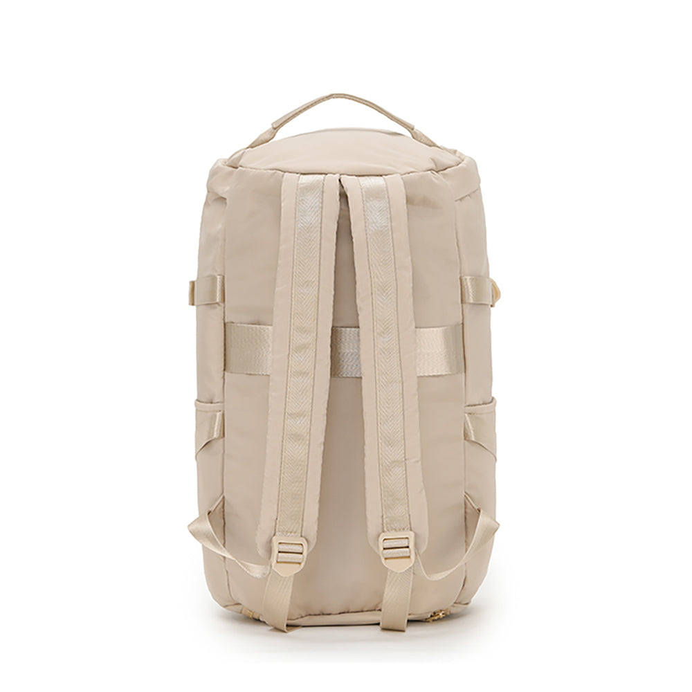 Tosca Barrel Travel Heavy Duty Hiking Backpack/Tote Beige