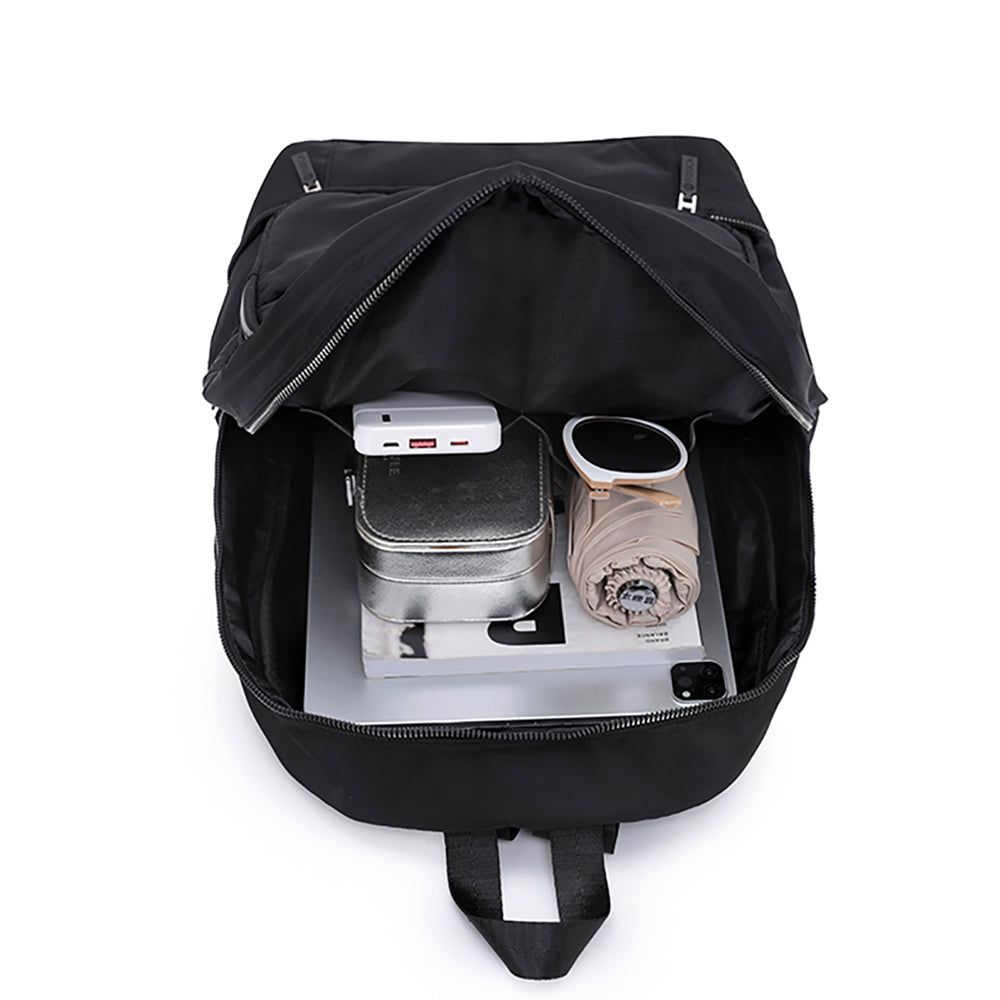 Tosca Zip/Fold Away Weekend Backpack/Shoulder Black