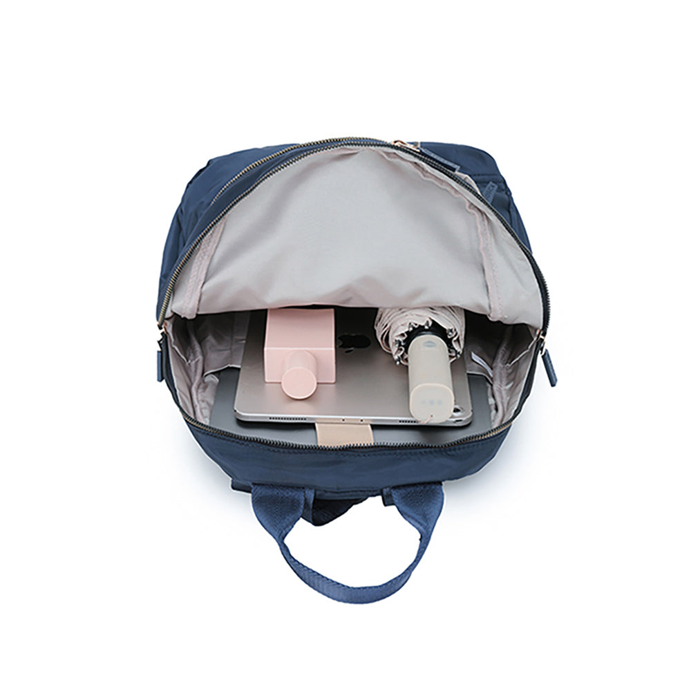Tosca Daily Shoulder Laptop School Backpack Navy Stitch