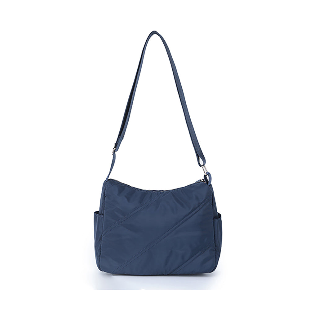 Tosca Vegan Shoulder Minimalist Crossbody Handbag Navy Stitch