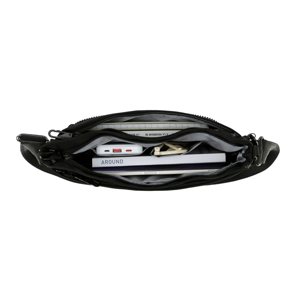 Tosca Anti-Theft RFID Blocking Shoulder Travel Bag 30x34cm - Black