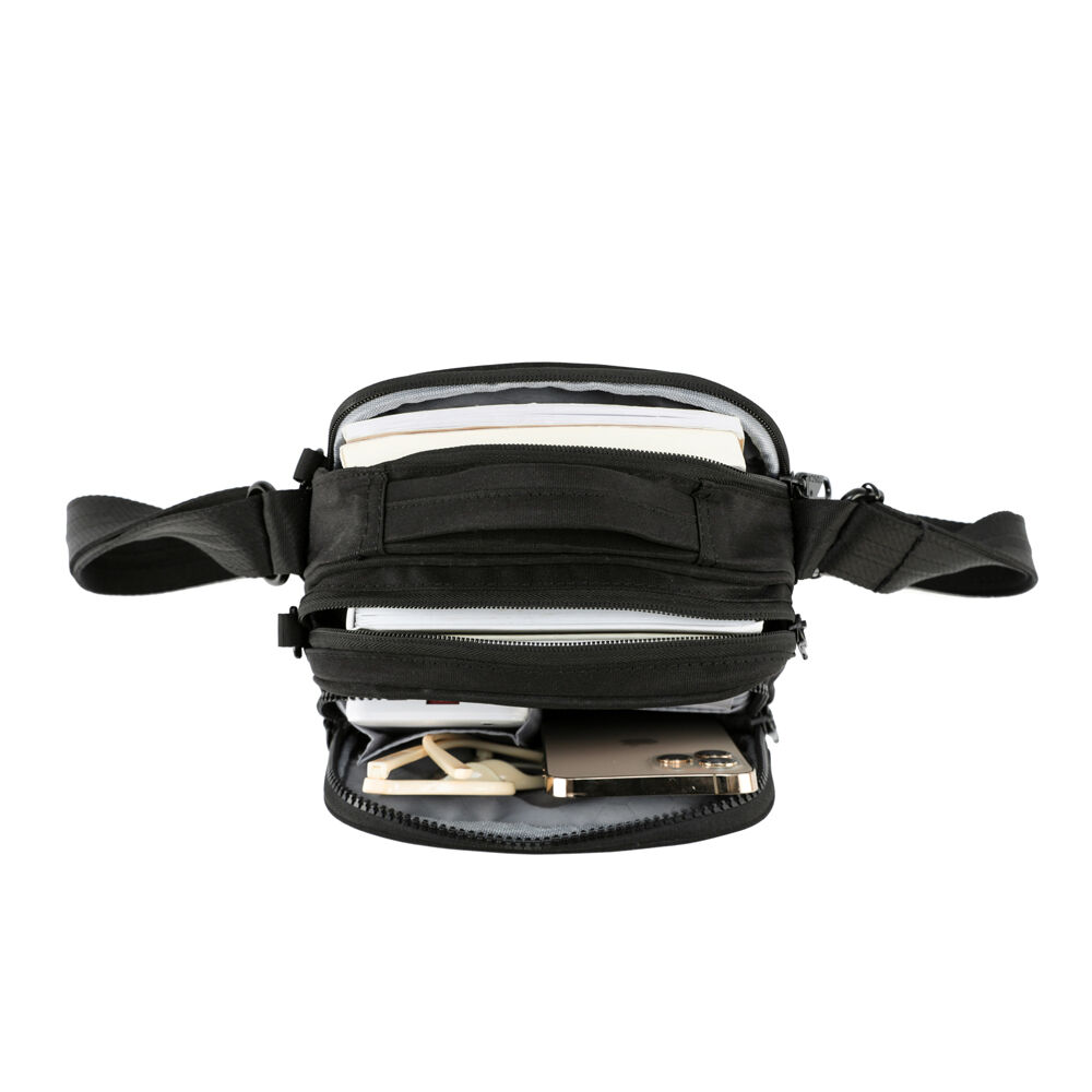 Tosca Anti-Theft RFID Blocking Shoulder Travel Bag 18x21cm - Black