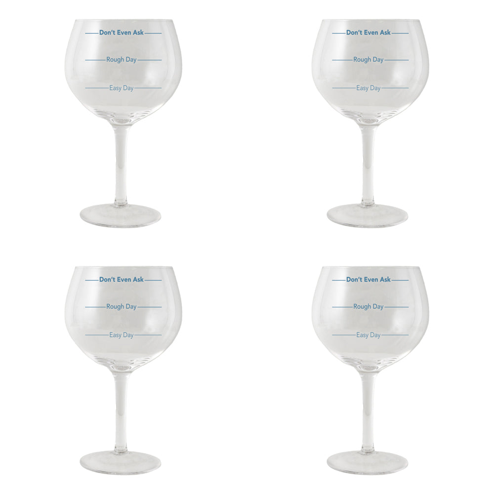 4PK Splosh Teacher Balloon Drinking Glass 675ml - Clear
