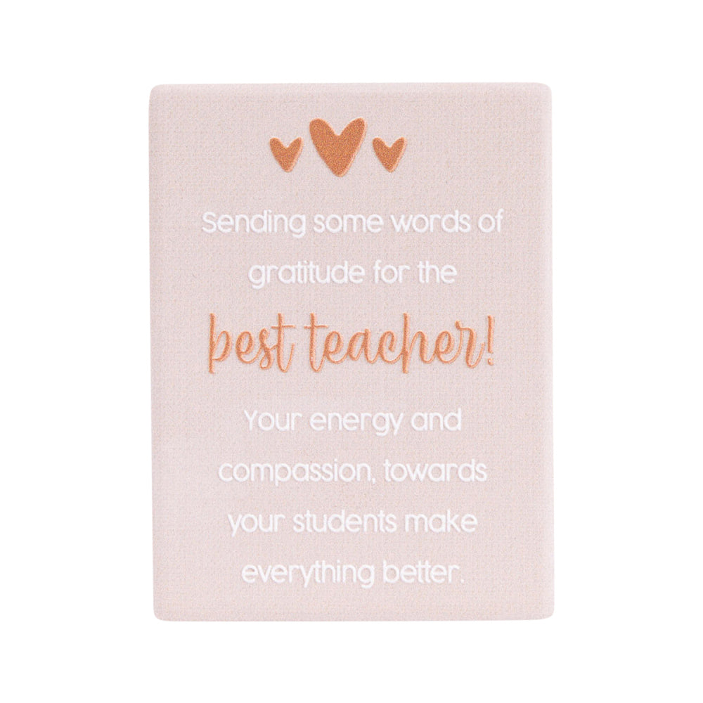 10PK Splosh Teacher Gratitude Ceramic Refrigerator Magnet 8cm