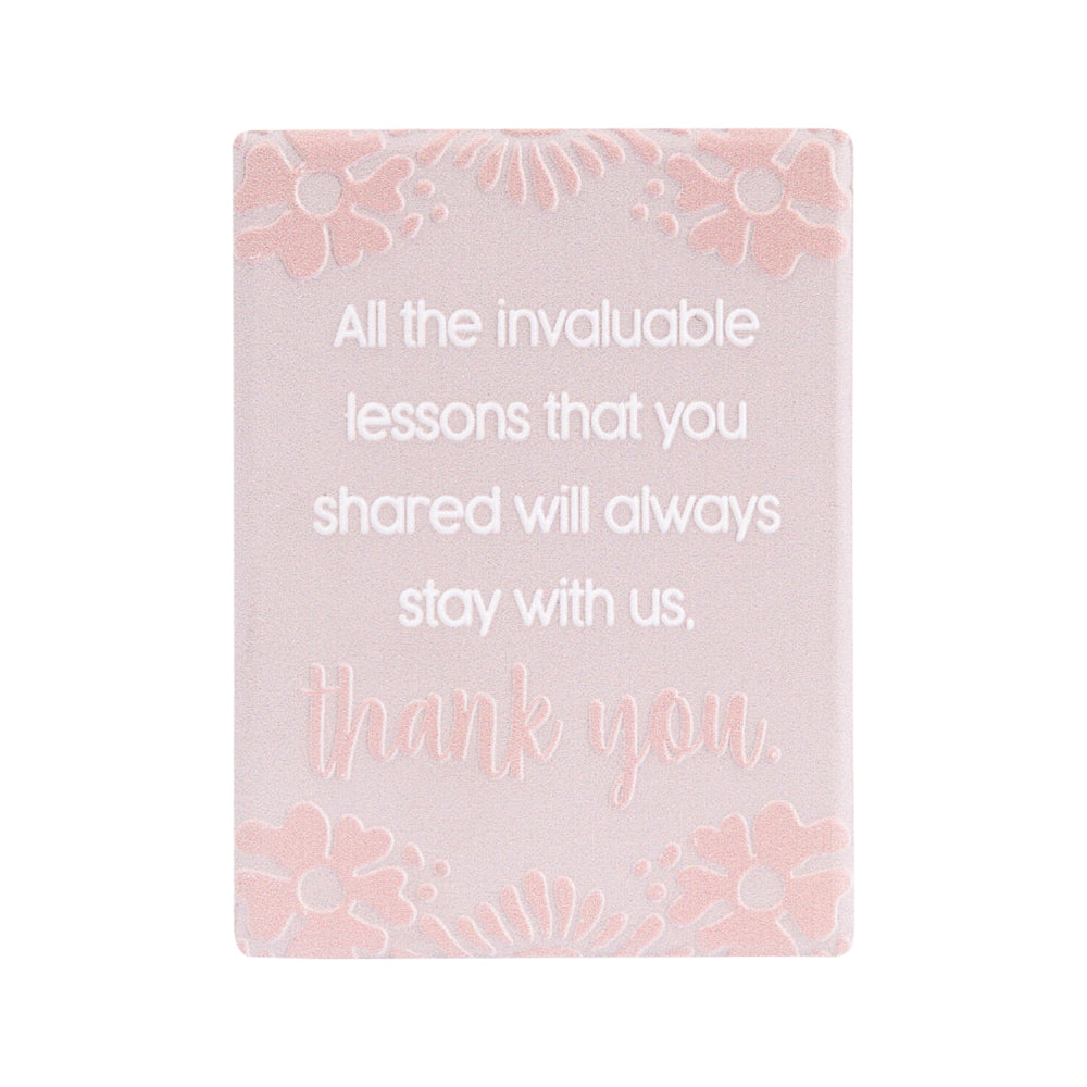 10PK Splosh Teacher Thank You Ceramic Refrigerator Magnet 8cm