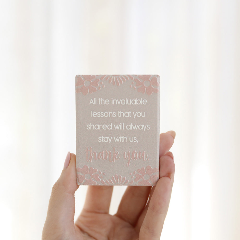 10PK Splosh Teacher Thank You Ceramic Refrigerator Magnet 8cm