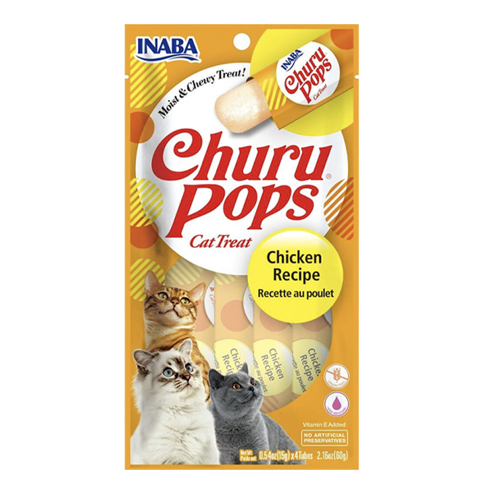 24pc Inaba Churu 15g Pops Chicken Recipe Pet Cat Treats