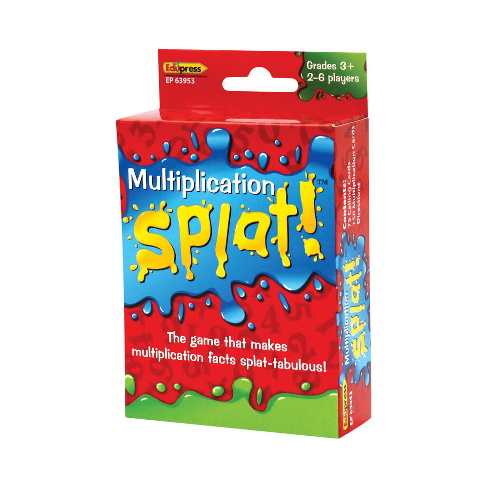 2PK Teacher Created Resources Multiplication Splat Flash Card Game Set 6y+