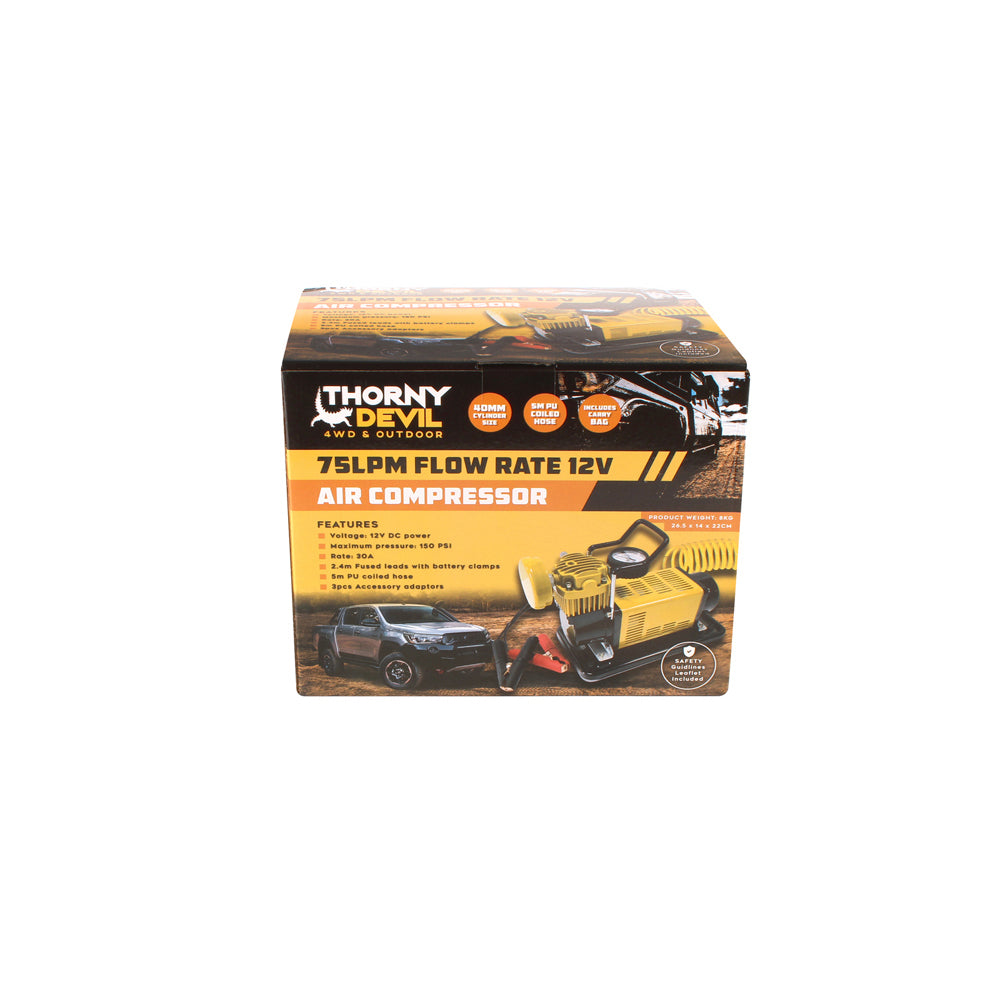 Thorny Devil 75Lpm Flow Rate Portable Air Compressor