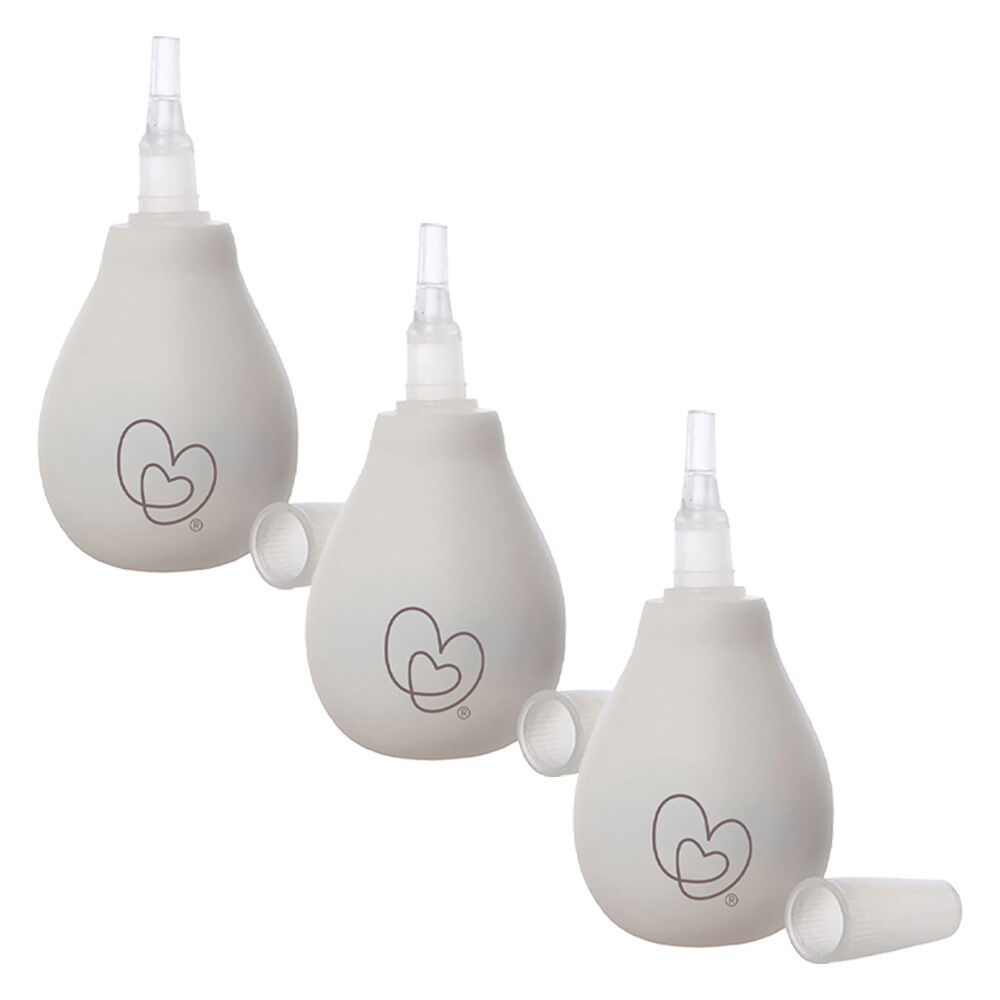 3PK Dreambaby Baby/Kids Health Blocked Congestion Nasal Aspirator White