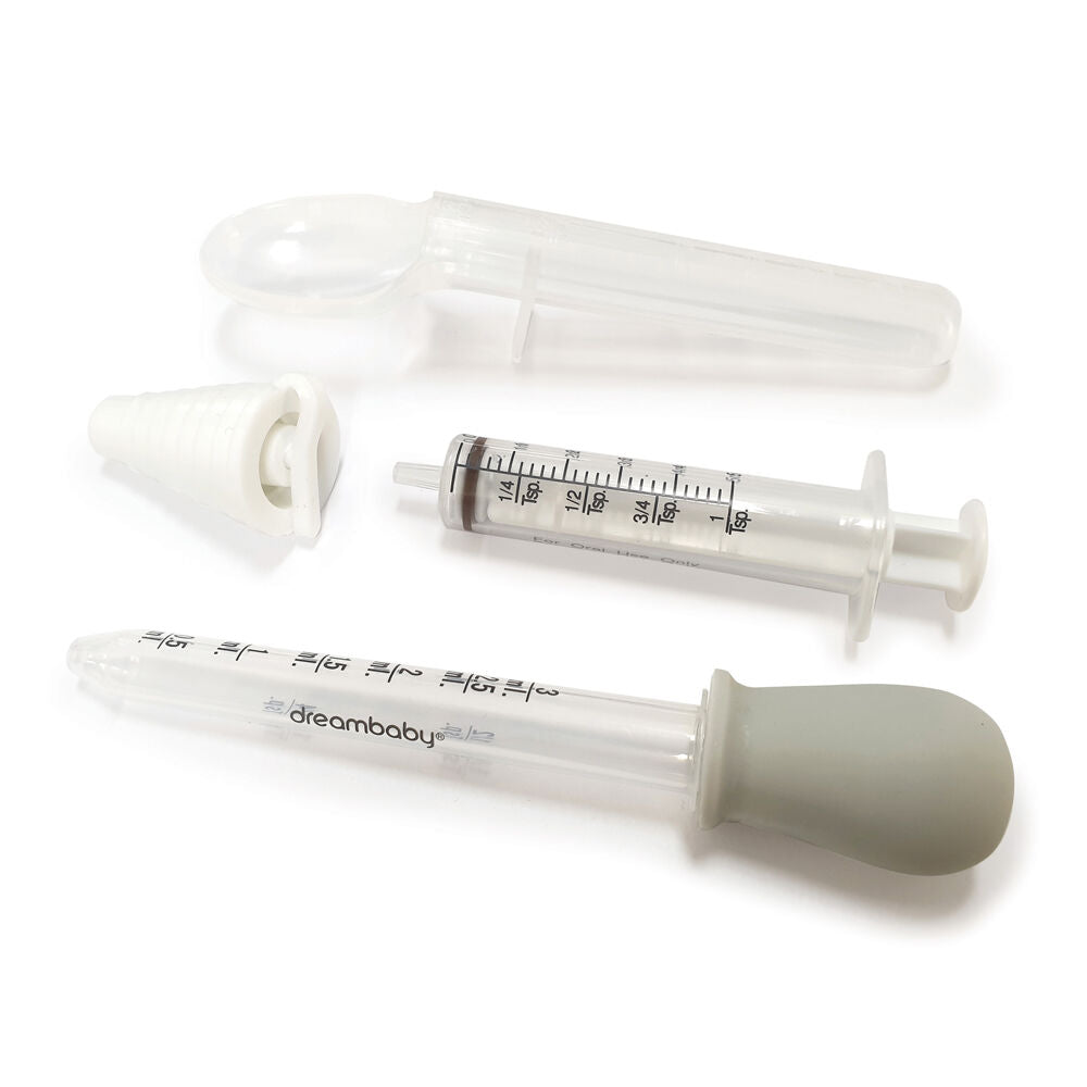 3x 3pc Dreambaby Baby/Kids Safety Medicine Set w/ Spoon/Dropper/Syringe White