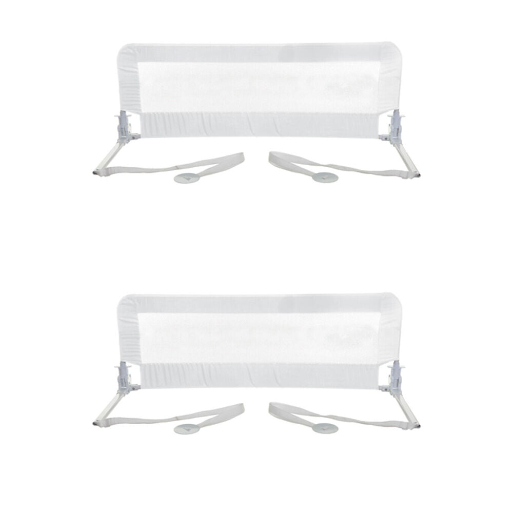 2PK Dreambaby Kids Phoenix Mesh Adjustable Bed Rail 110 x 45.5cm White