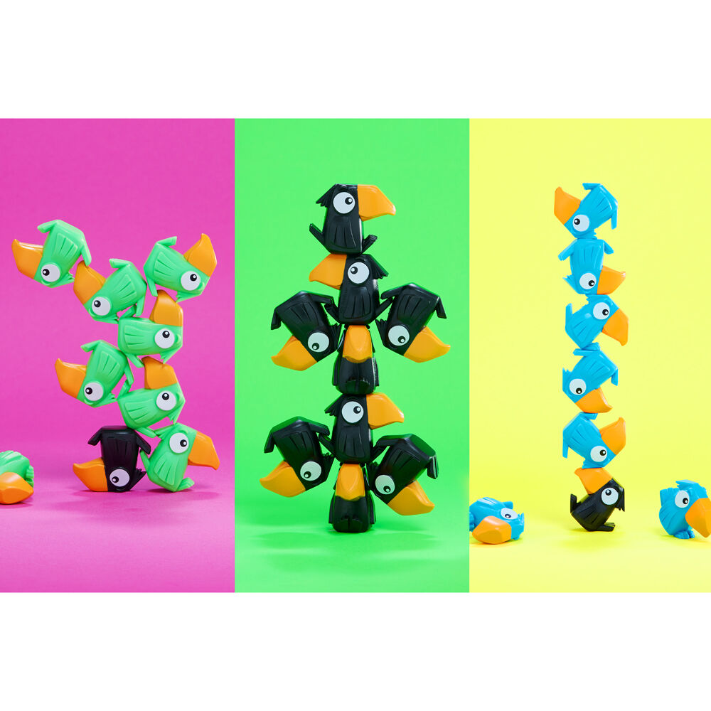 Toy Funky Toucan Tower Stacking Fun Game 24x9cm Kids Asstd 6y+