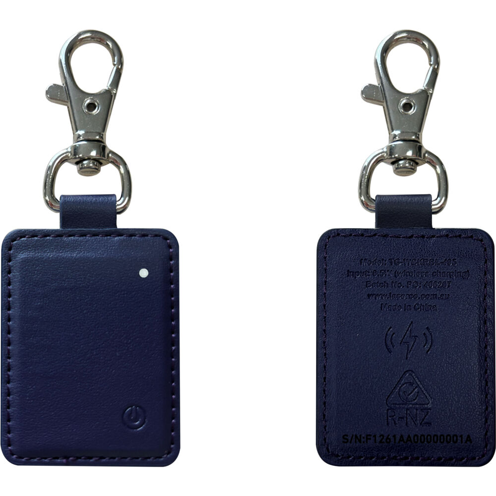 Laser Mini Wireless Smart Tag iPhone/Apple Watch/iPad Key Ring Navy Blue