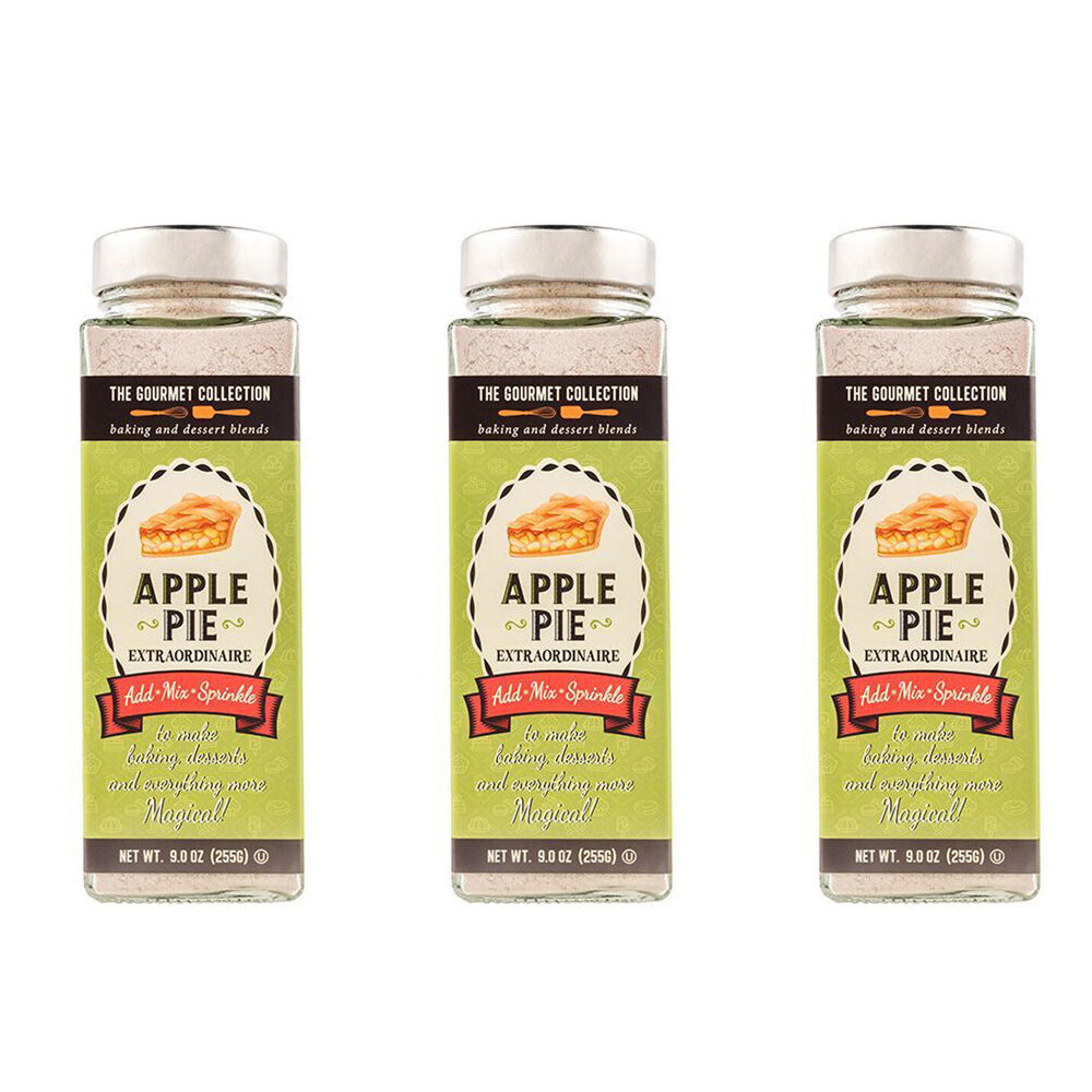 3PK Hot Shots The Gourmet Collection Baking Powder Apple Pie 255g