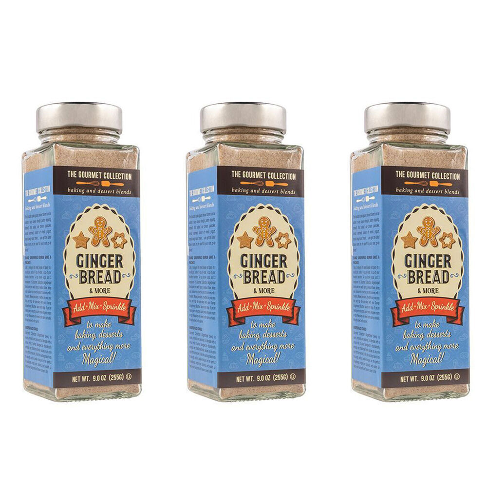 3PK Hot Shots The Gourmet Collection Baking Powder Gingerbread 255g