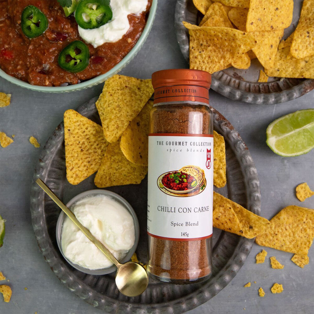 3PK Hot Shots The Gourmet Collection Spice Blend Chili Con Carne 145g Seasoning