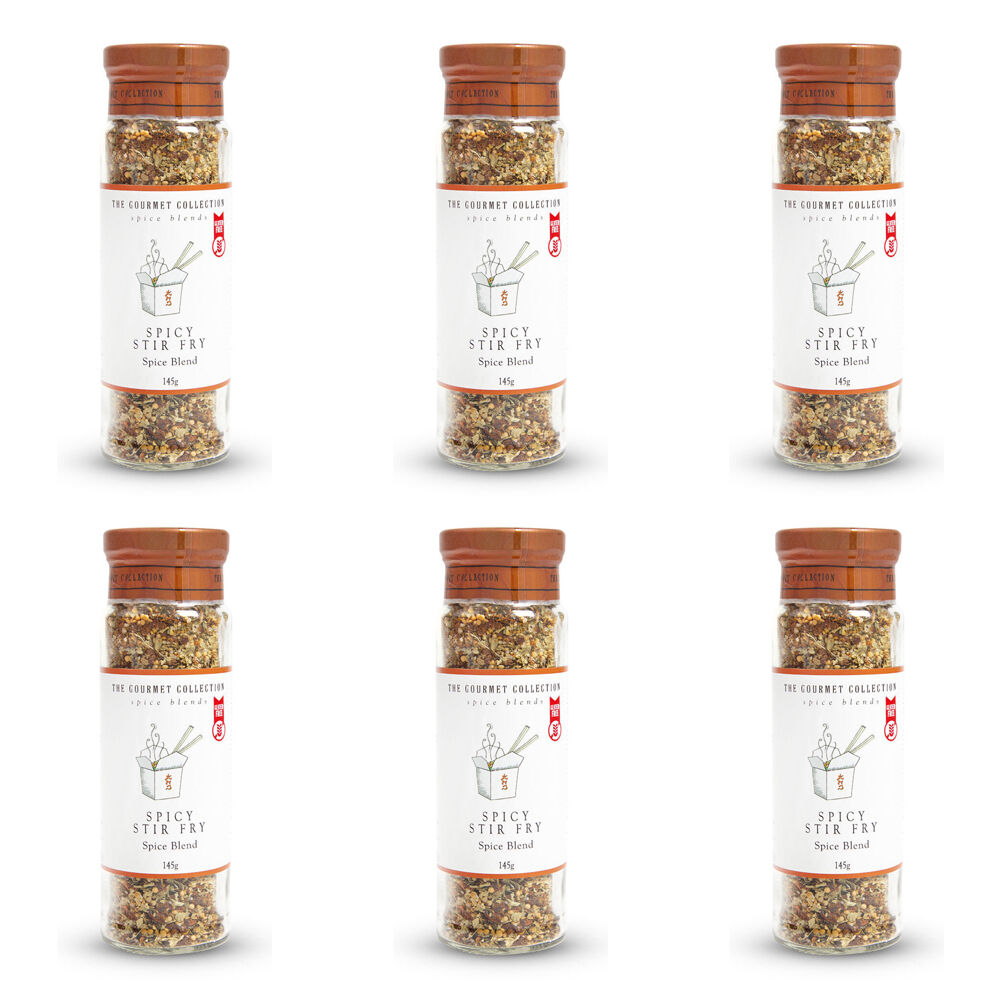 6PK Hot Shots The Gourmet Collection Spice Blend Spicy Stir Fry 145g Seasoning