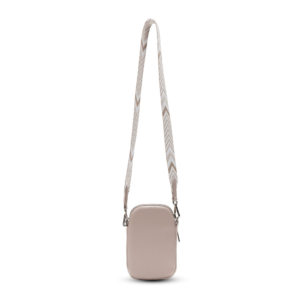 Tosca Crossbody Mini Utility Phone Bag 19x12cm - Natural
