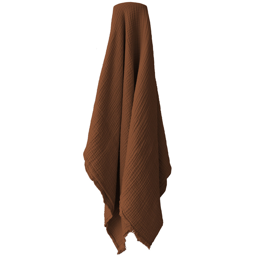 Algodon Capri 127x152cm Cotton Home Decor Throw Rust