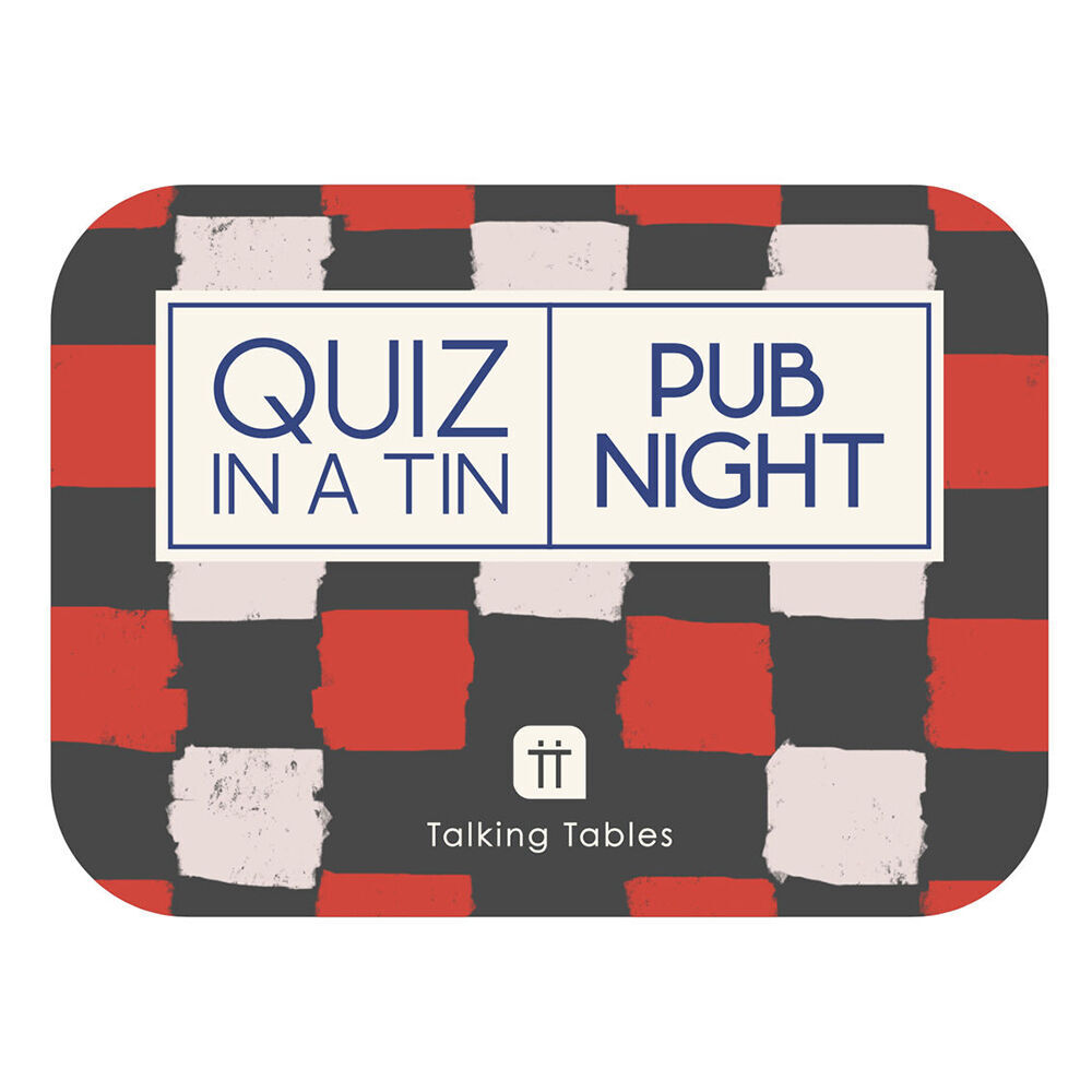 Talking Tables Film Movies/Pub Night Quiz Family Card Game In Tin Combo Set