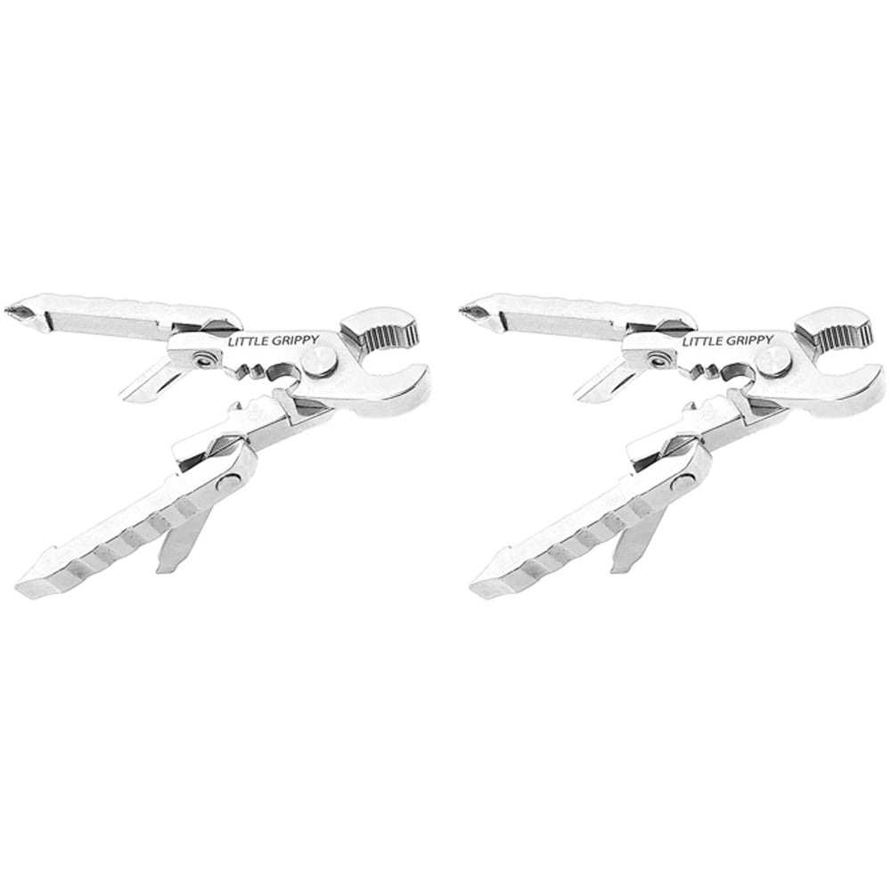 2PK Trixie & Milo Little Grippy 7-in-1 Multi-Tool Portable Hand Tool - Silver