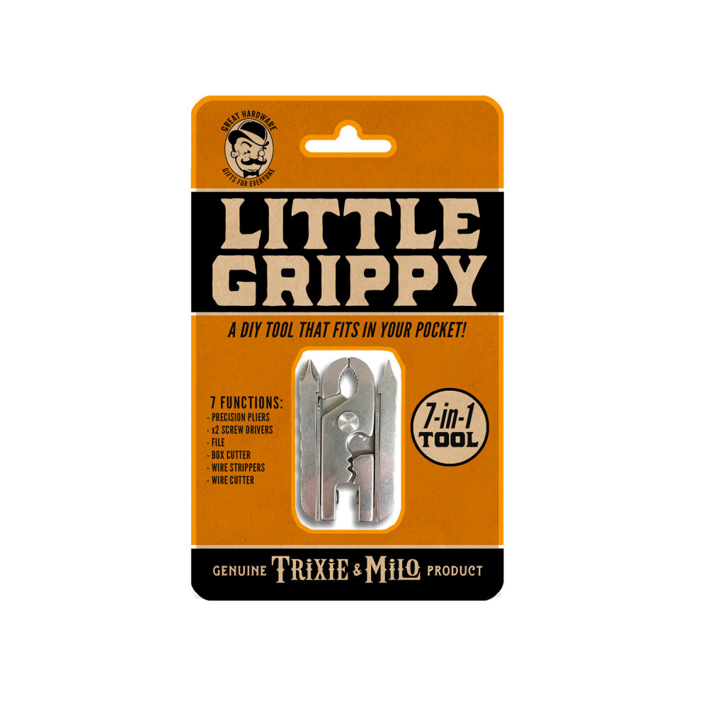 2PK Trixie & Milo Little Grippy 7-in-1 Multi-Tool Portable Hand Tool - Silver