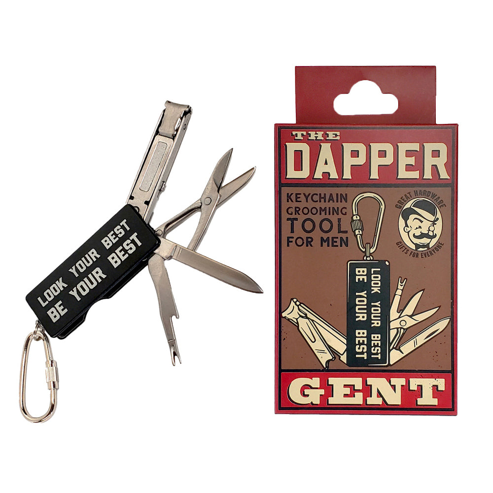 2PK Splosh Trixie & Milo Men's The Dapper Gent Keychain Grooming Tool