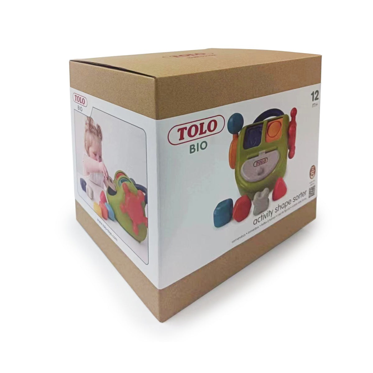 Tolo Toys Bio Plastic 22cm Activity 6-Shape Sorter Box Baby Toy 12m+