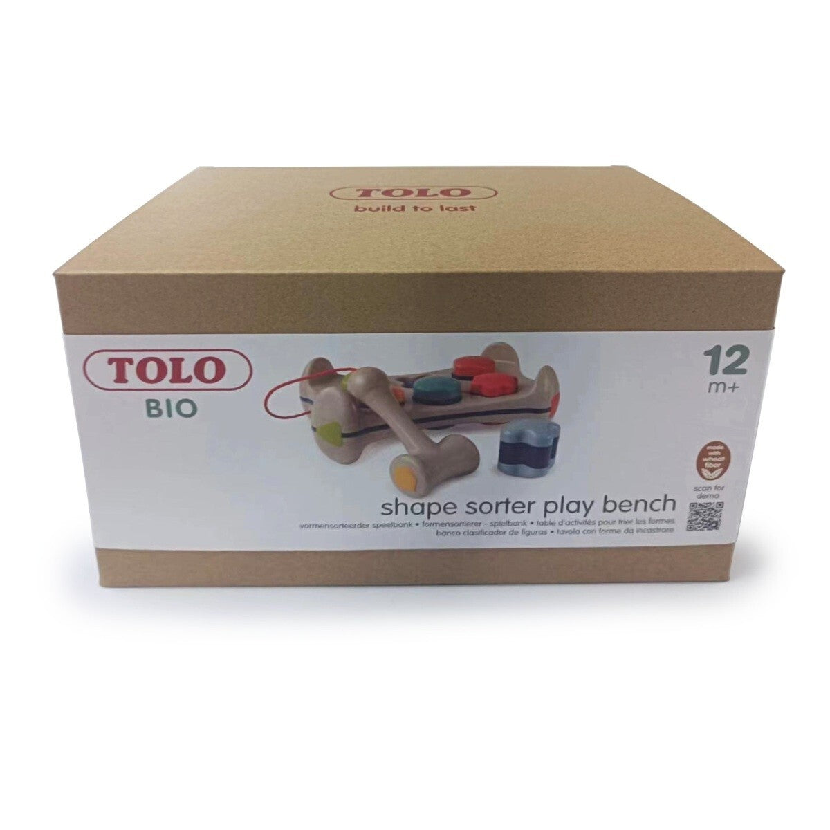 Tolo Toys Bio Plastic 24.5cm 6-Shape Sorter Play Bench Baby/Toddler Toy 12m+