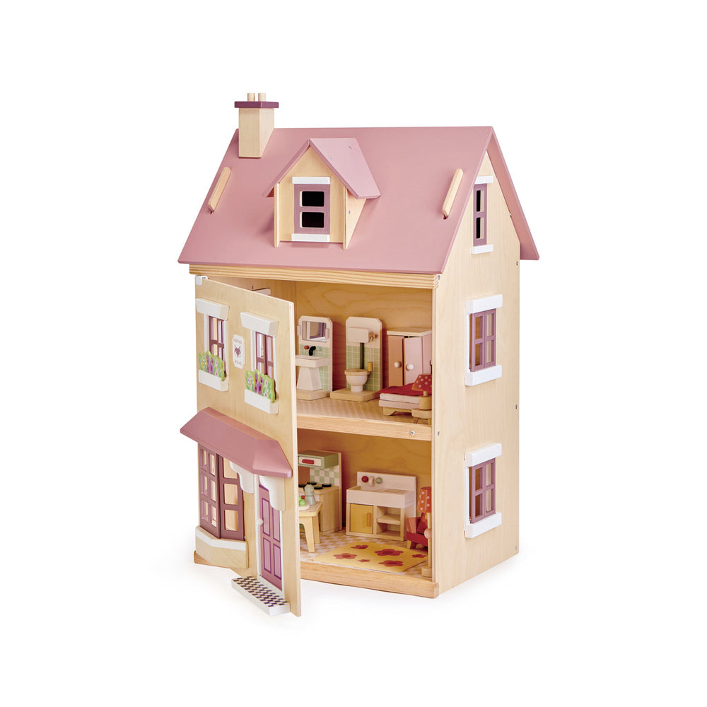 Tender Leaf Toys Redesigned Foxtail Villa 44x71cm Wooden Toy 3y+